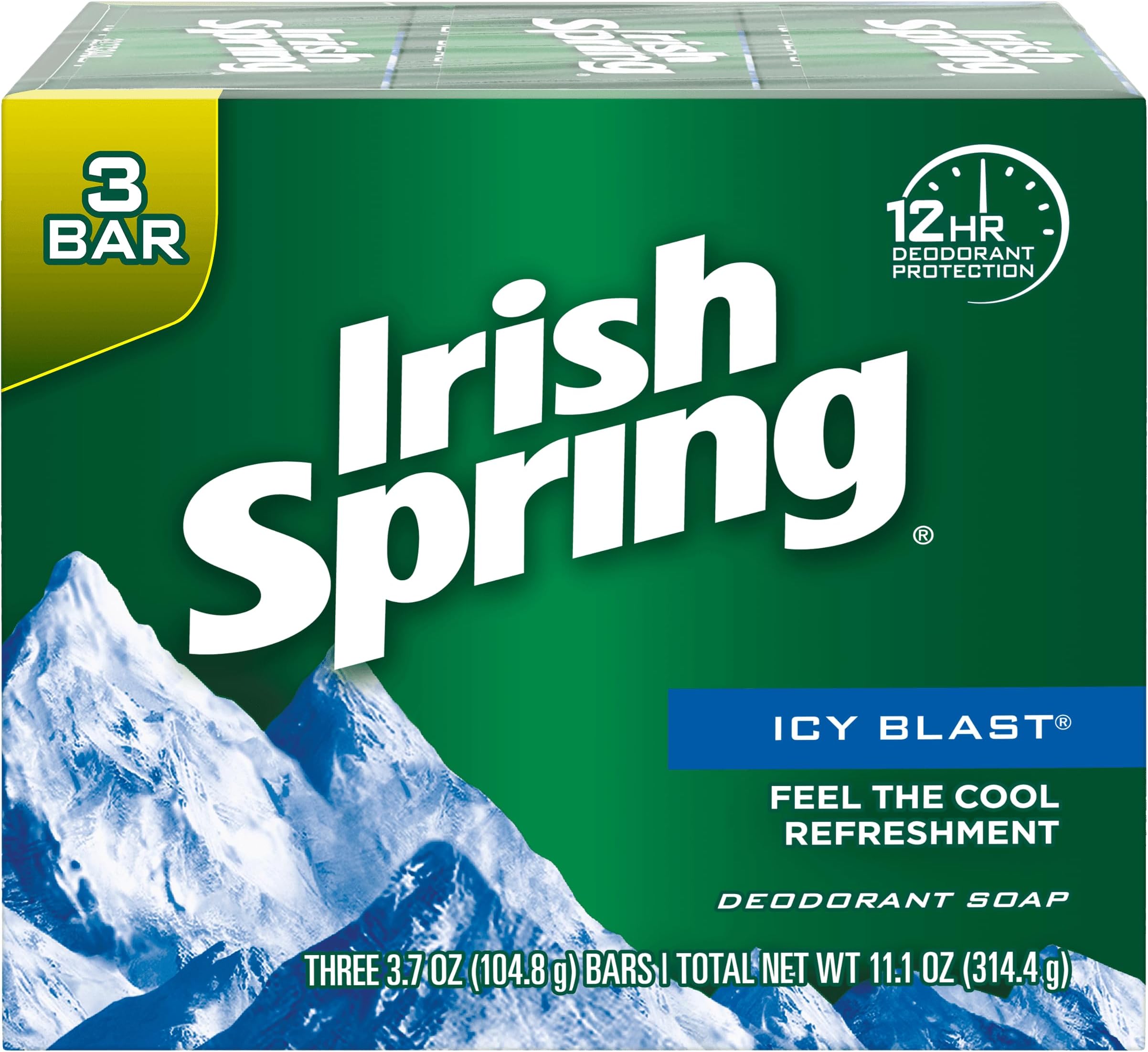 Bath Bar, Icy Blast 3.75 Oz, 12 Count 4pack of 3 Bar