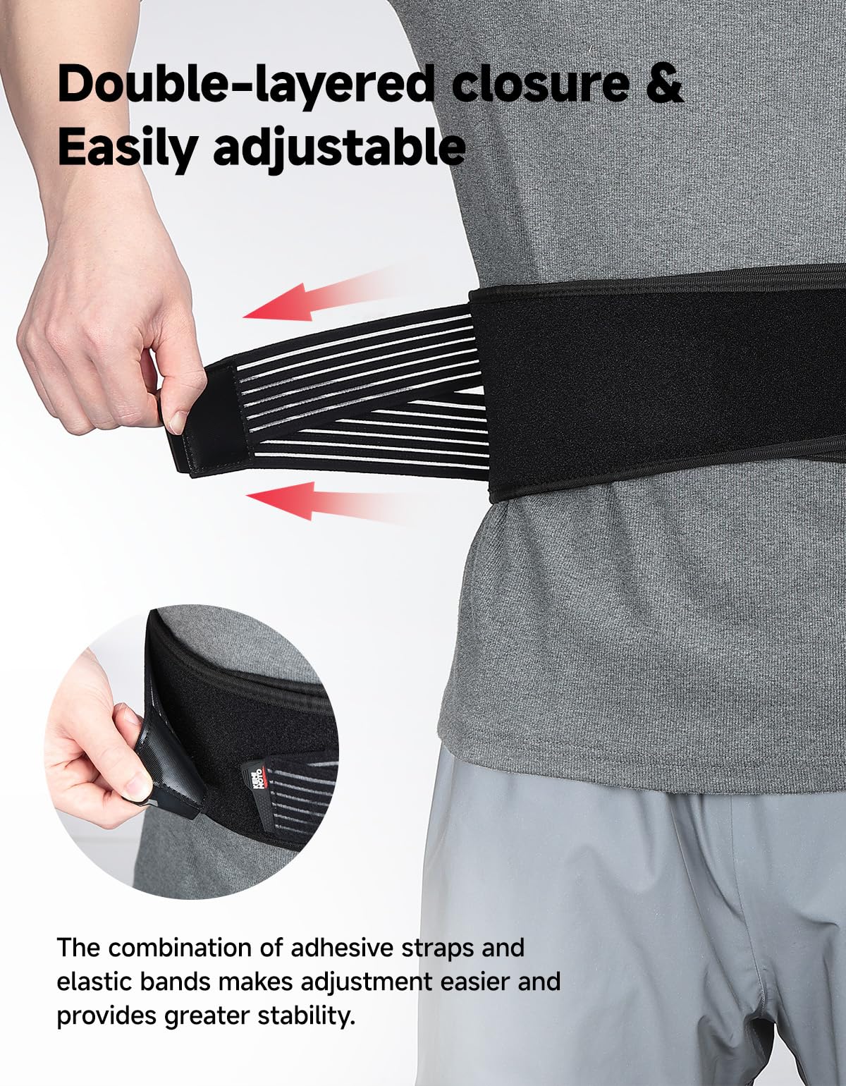 KEMIMOTO Fascia Lombare Moto Unisex, Supporto Lombare Elastica con Guscio Rigido in EVA, Cintura Lombare Traspirante Regolabile per Motociclismo, Ciclismo