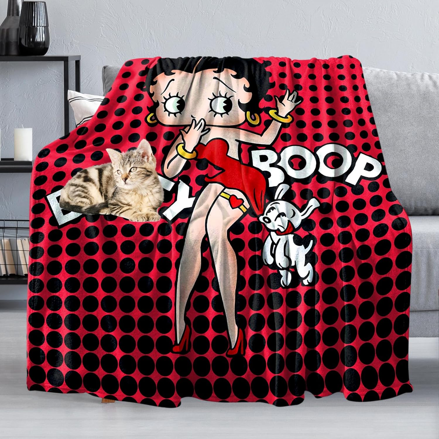 Aozksog Flannel Blanket Micro Fleece Throw Blankets for