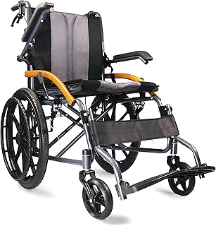 車椅子 車いす 自走用車いす 介助自走兼用 折りたたみ可能 車椅子 軽量 コンパクト シートベルトつき 背面ポケット 20インチノーパンクタイヤ 調節可能 安全で快適 屋内屋外家庭用旅行用