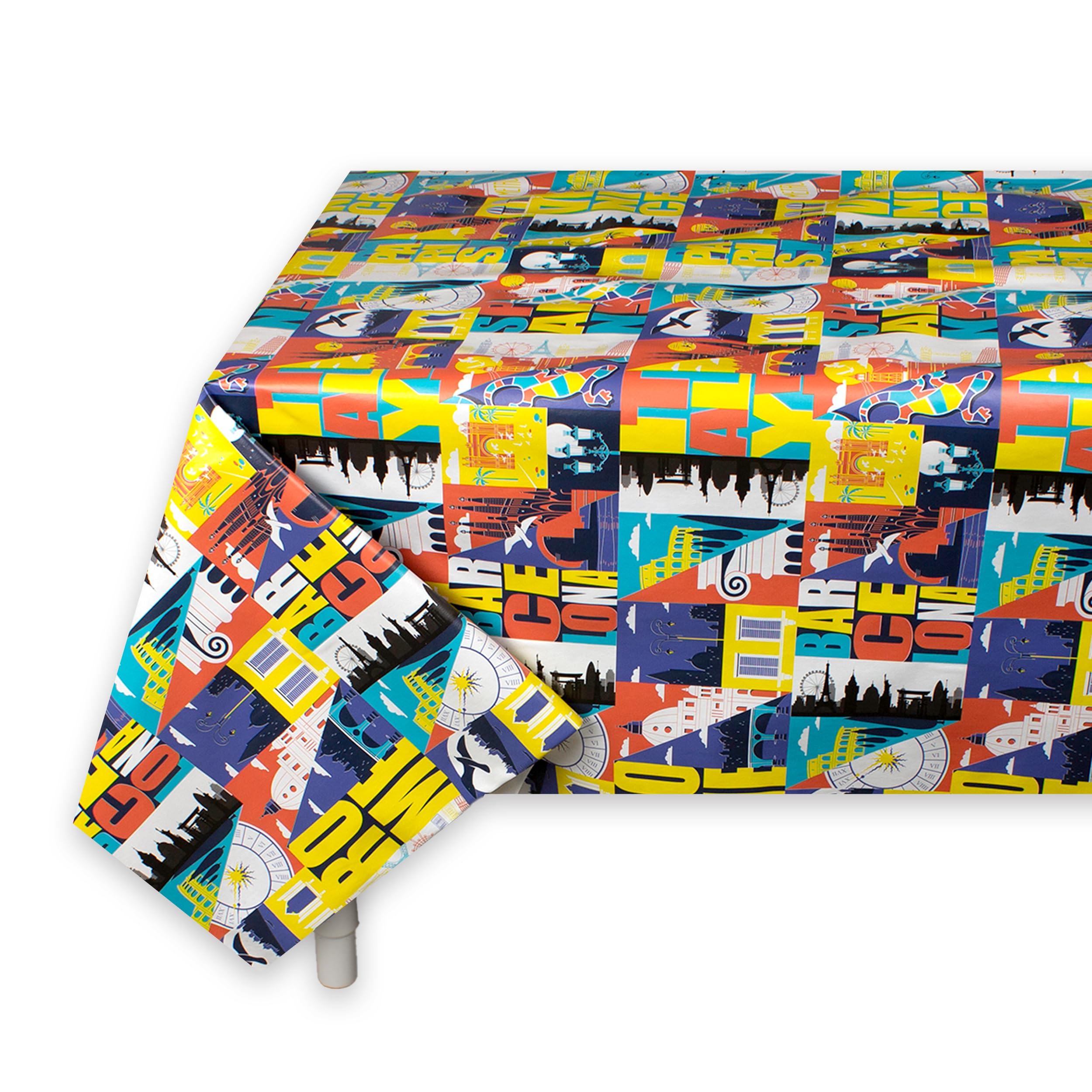 BESCH Mantel PVC Rectangular Impermeable Lavable y Fácil de Limpiar Certificado Oeko-Tex® Standard 100 - Mantel Hule Antimanchas para Mesas Tamaño 100x140cm — view 21