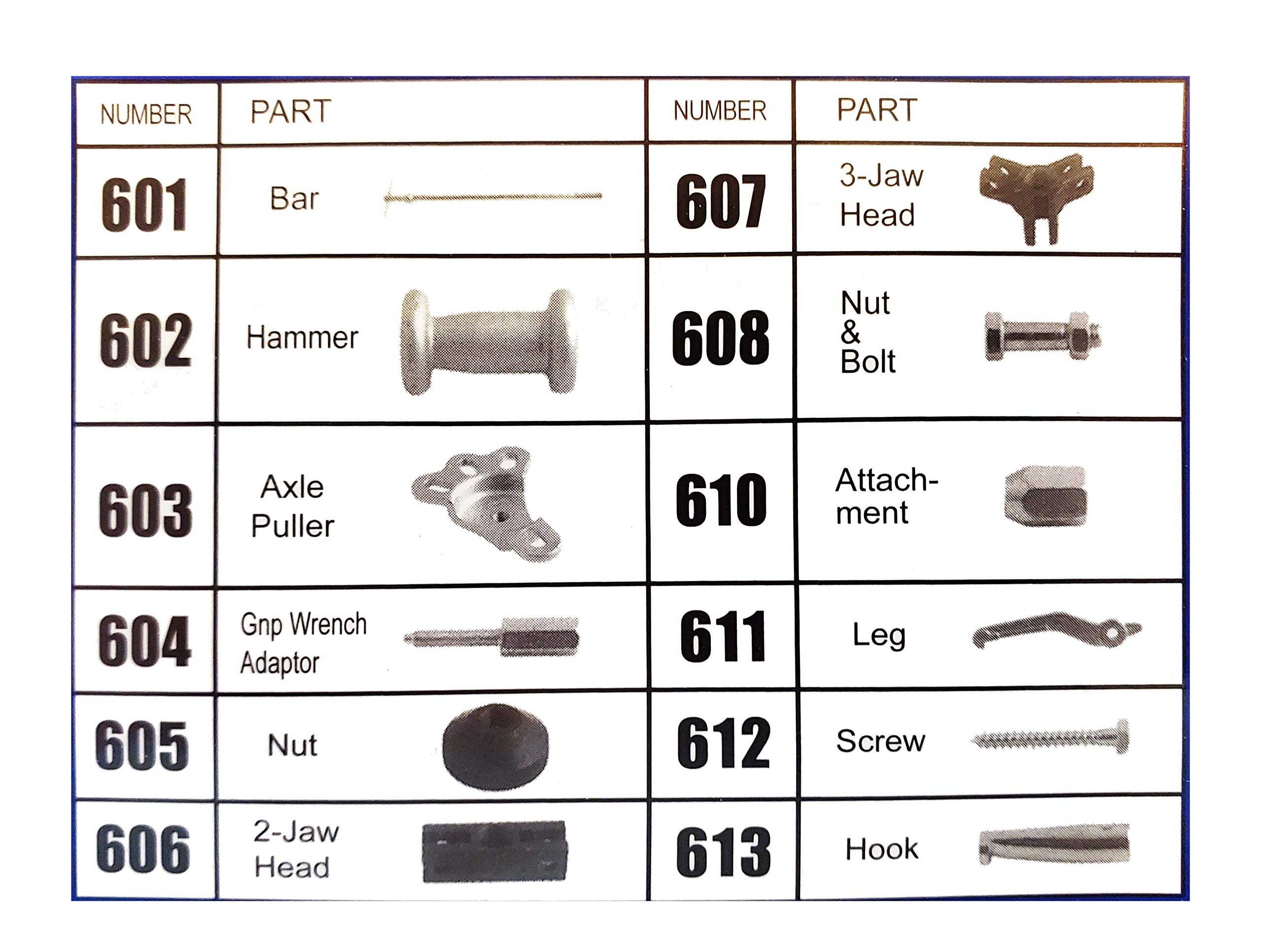 WILMAR PMM7007 7 Piece Autobody Repair Kit
