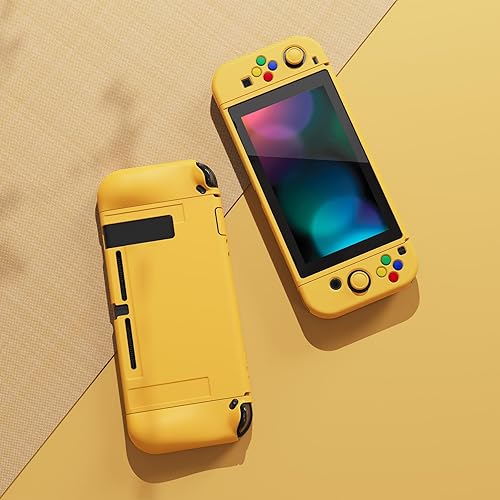 Vista 33 de PlayVital ZealProtect - Funda protectora suave para Nintendo Switch, flexible Joycon funda delgada para Nintendo Switch con protector de pantalla