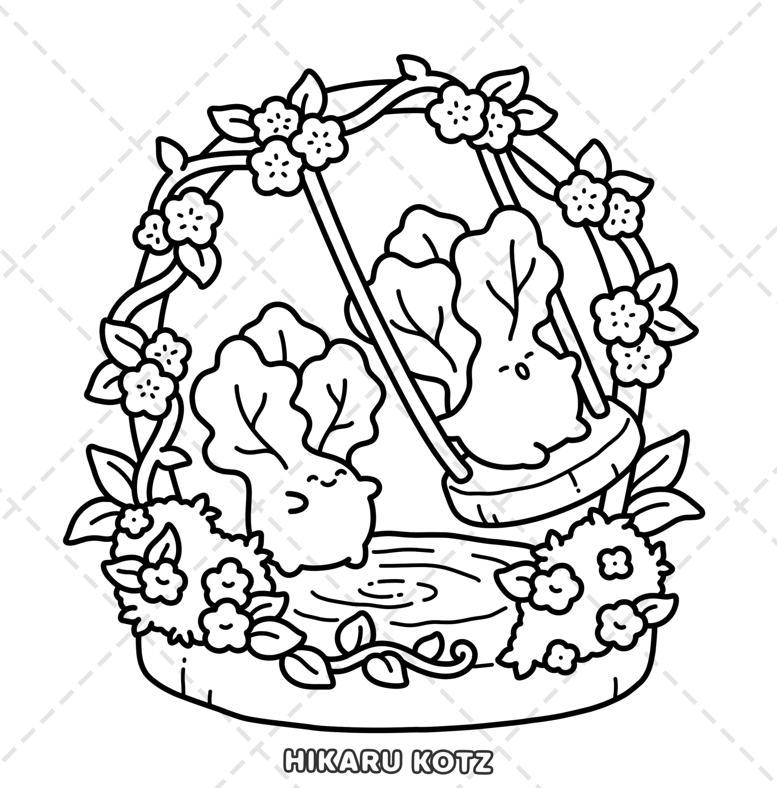 Veggie Life: Fruits and Vegetables Coloring Book for Adults and Teens - Image 7