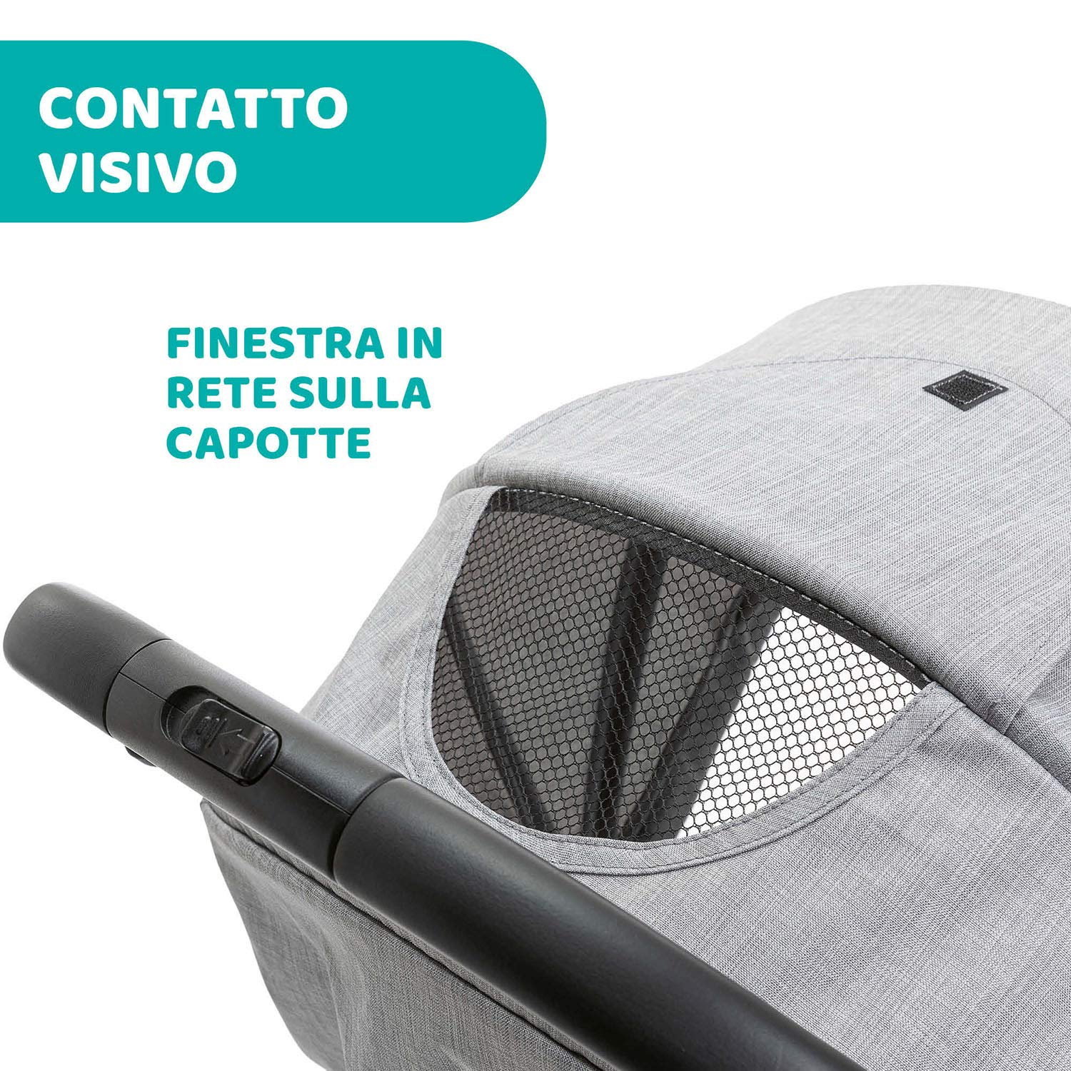 Chicco Trolley Me Passeggino Leggero Reclinabile Pieghevole 0-15 kg Chiusura Compatta Parapioggia Cappottina Estendibile Light Grey