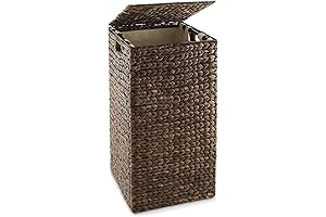 Brabantia Woven Water Hyacinth Square Hamper with Removable Liner