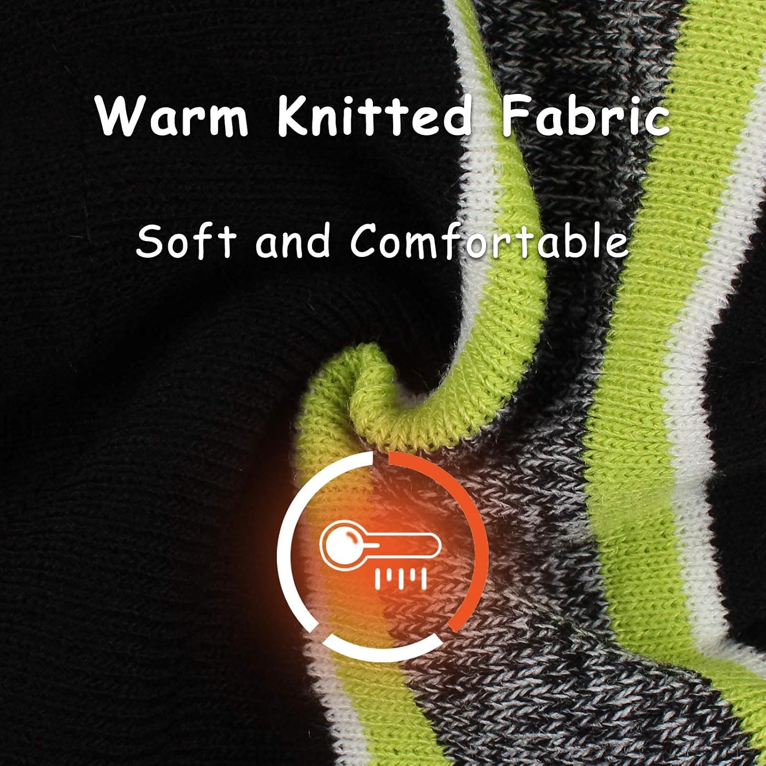 Winter Kids Hat Scarf Glove Set Knit Fleece Lined Beanie Neck Warmer Mittens for Toddler Boys Girls 3-8 Years - Image 5