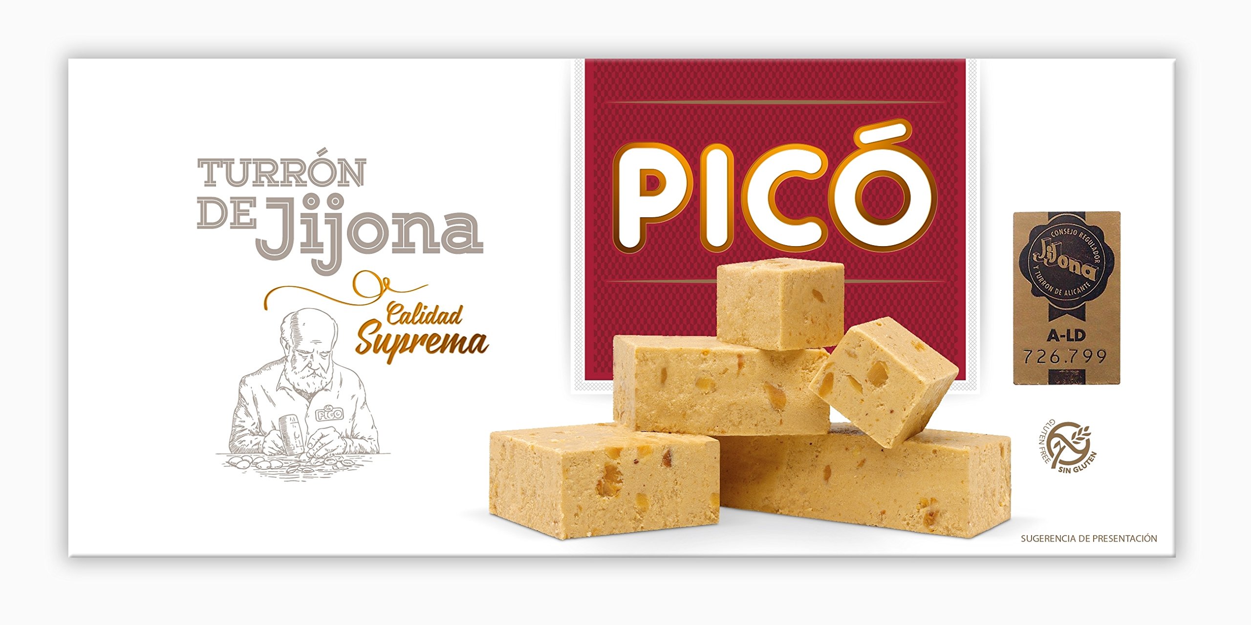 Picó Turrón de Jijona Suprema - 300 gr - , Pack de 6