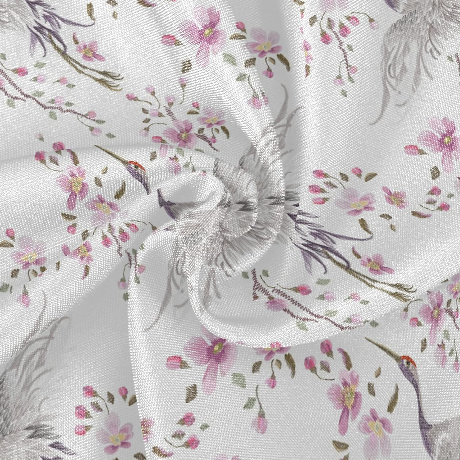 Table Decoration for Party Floral Crane Cherry Blossom Round Table Cloth White Lace Tablecloth 60 Inc