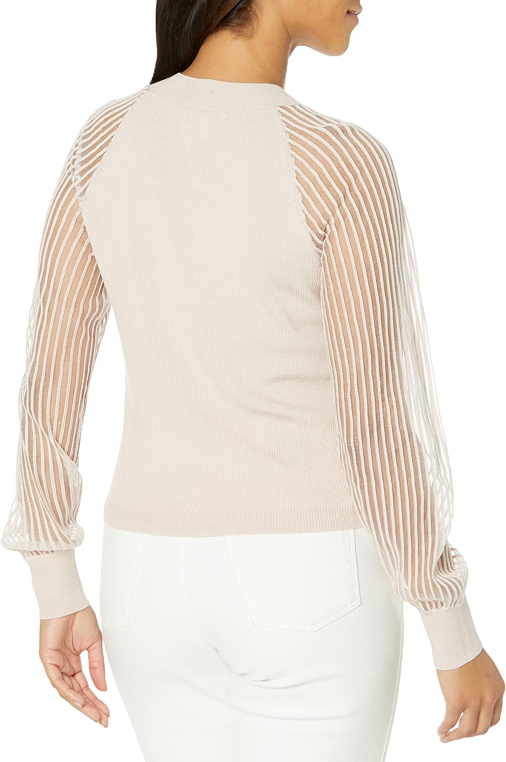 Club Monaco Women's Sheer Sleeve Sweater - Image 2