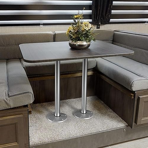 Miniatura 3 de Manufacturers' Select ITC Sistema de patas de mesa Redwood para RV o barco (plata, 29 pulgadas) TL5000-S-29 (B07VTY5TP6)