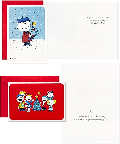 Miniatura 4 de Hallmark - Tarjetas de Navidad de Harry Potter en caja (16 tarjetas y 17 sobres)