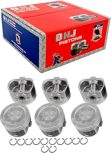 DNJ Juego de pistones P952 estándar para Lexus 1998-2005, Toyota GS300, IS300, SC300 3.0L L6 24V DOHC 2997cc