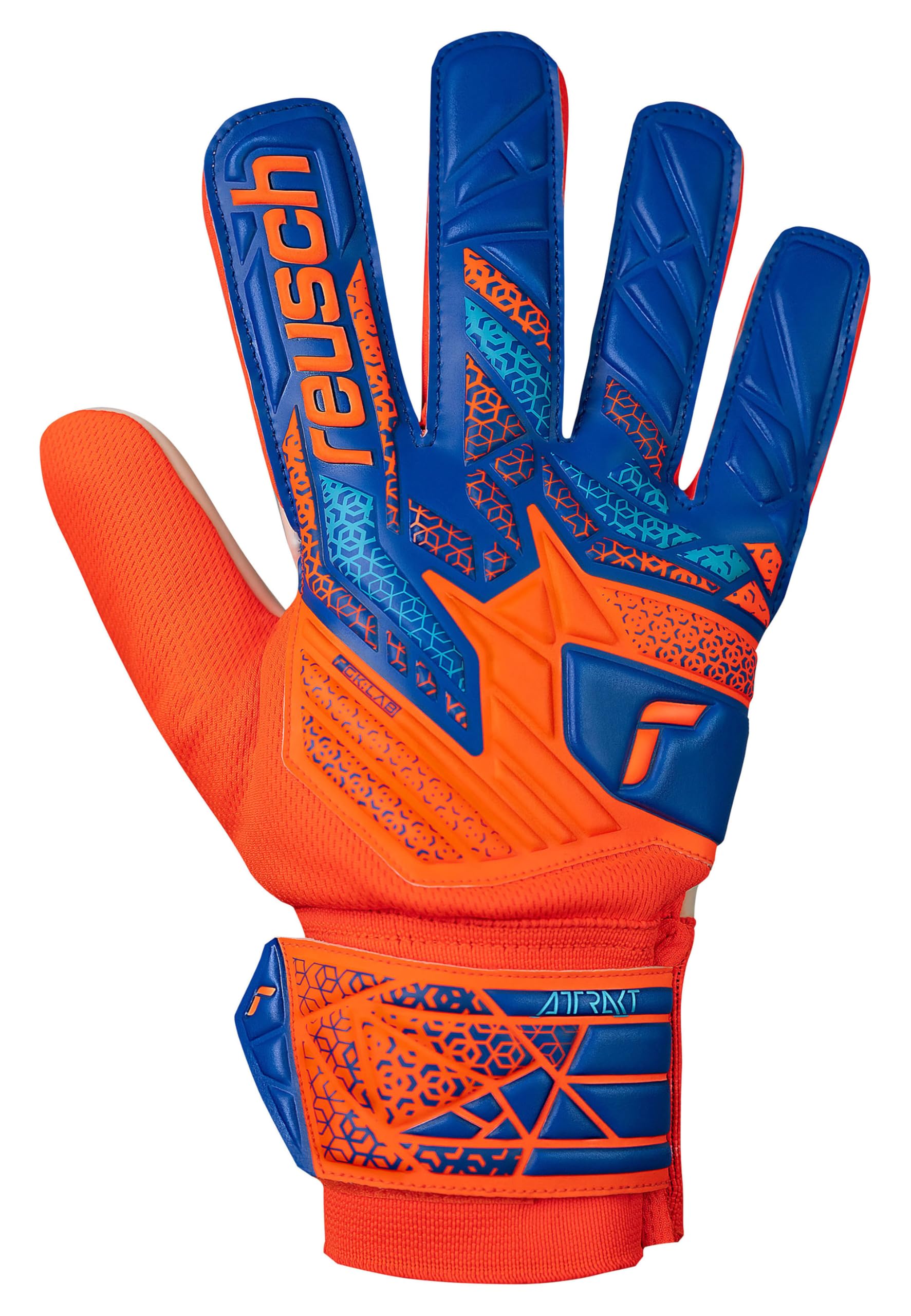 Reusch Attrakt Starter Solid Junior chwytne rękawice bramkarskie dla dzieci i młodzieży dla chłopców i dziewczynek, odpowiednie do wszystkich warunków pogodowych i powierzchni boiska