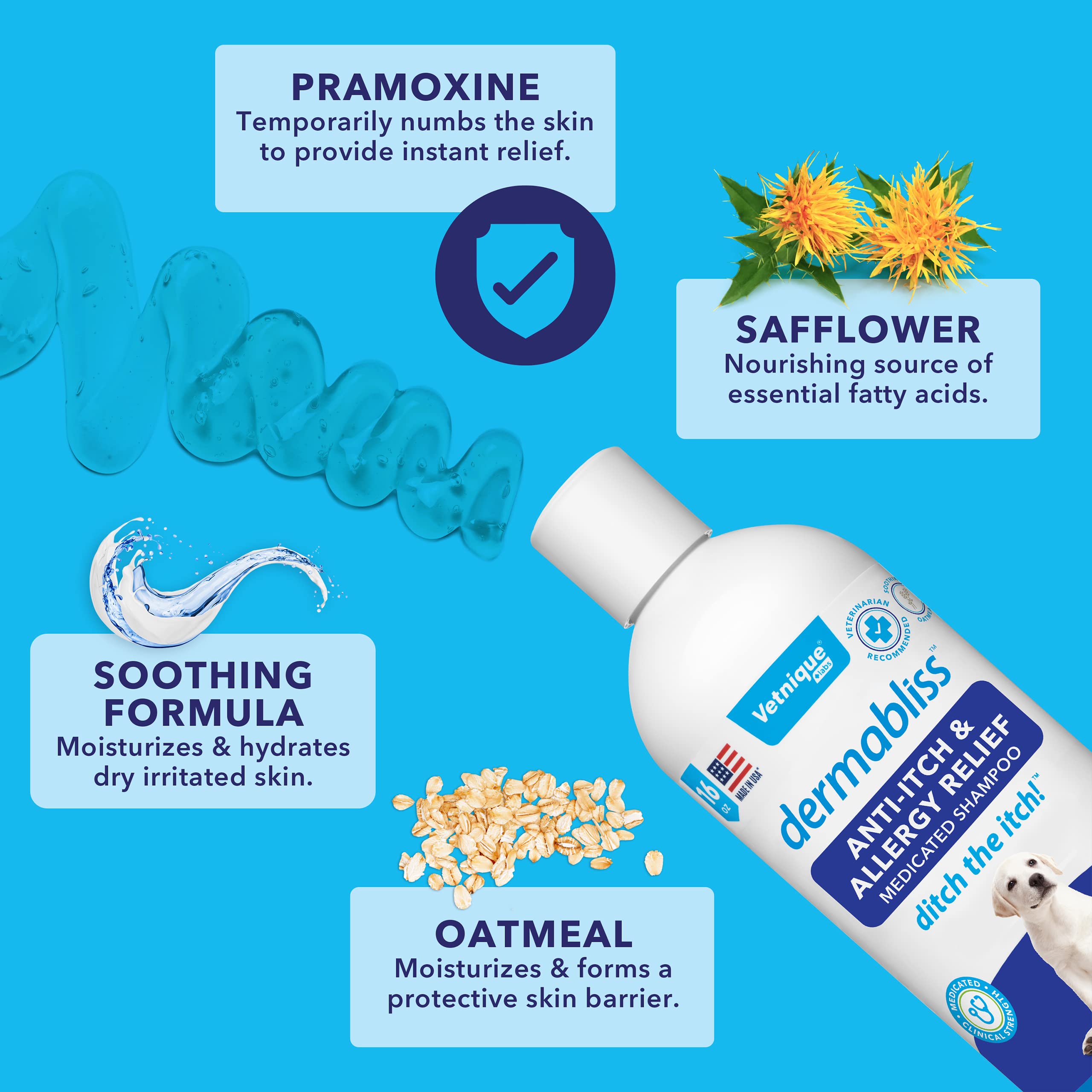 Buy VETNIQUE LABS Dermabliss Itch & Allergy Relief Medicated Dog