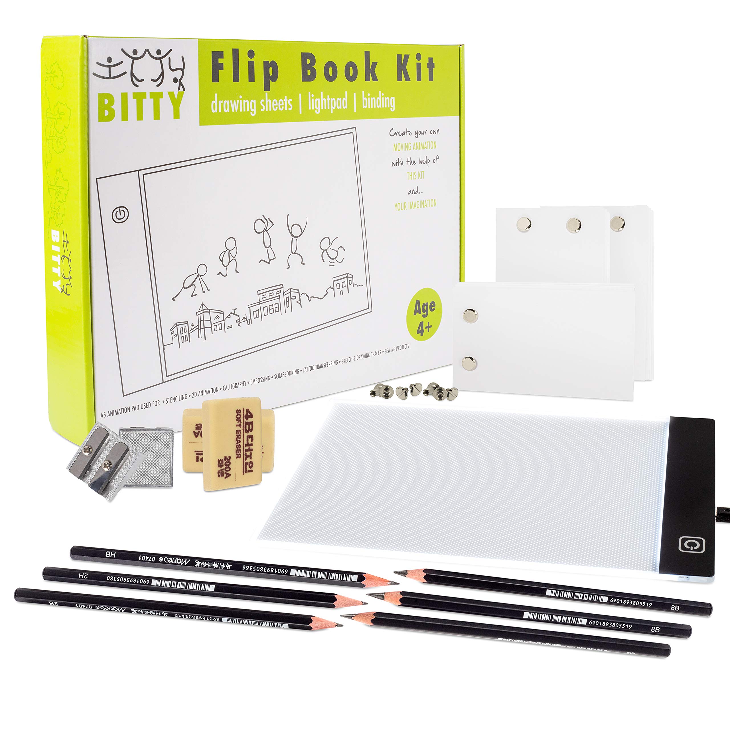 Buy IttyBitty LED Light Pad & Flip Book Kit for Kids Drawing and