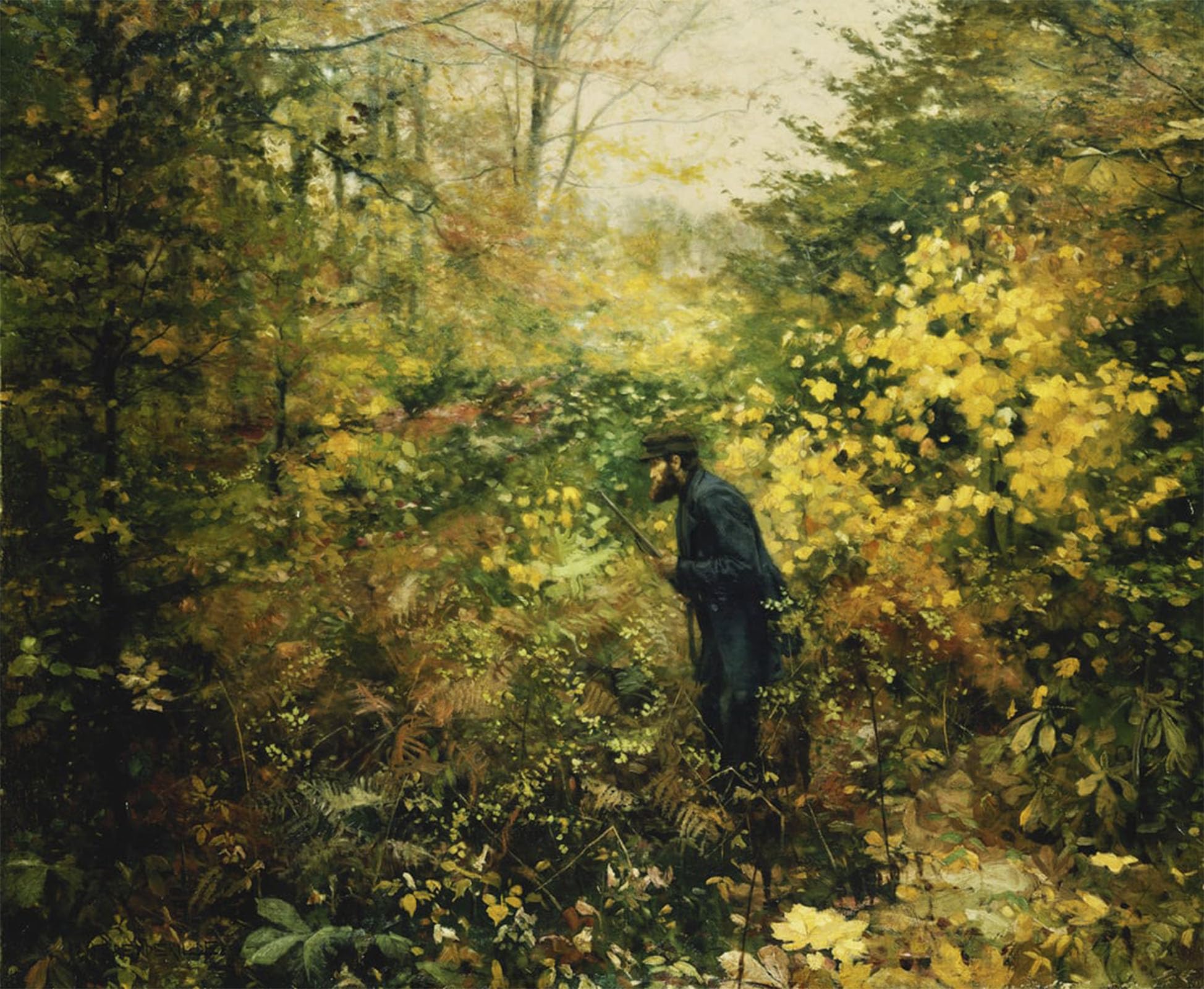 SERENDIPITP Vintage Picture Print on Canvas Wall Art Poster the Huntsman by Hans Andersen Brendekilde Artwork Print Poster for Wall Decor 60x90cm
