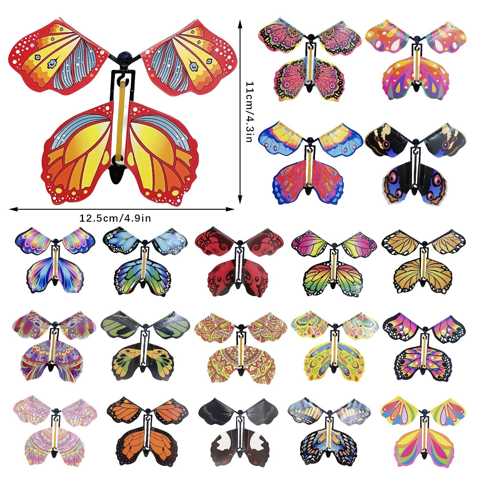 KFK Butterfly with Spring Wings (Set of 3)