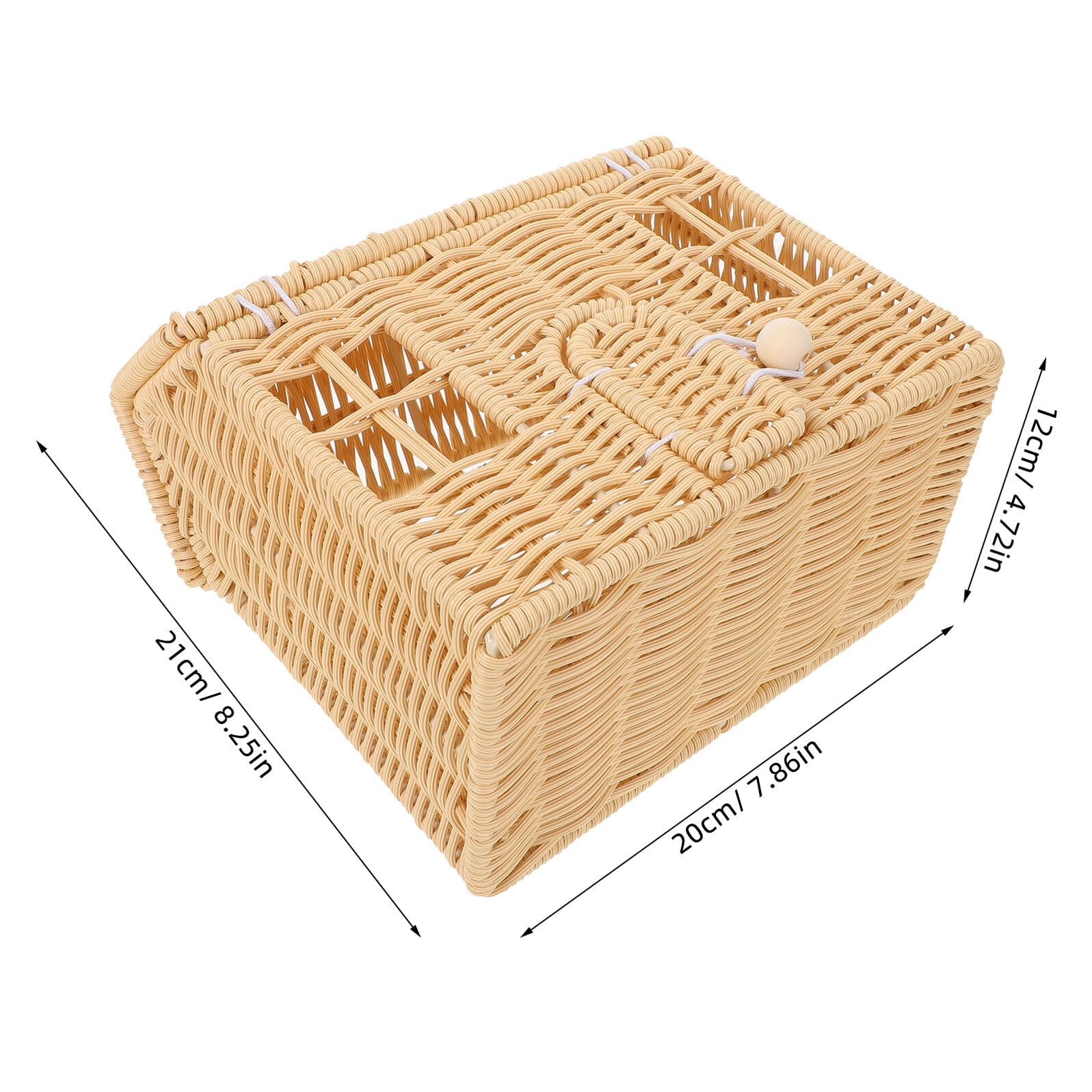 UKCOCO Cesta Tejida Navideña Hecha Mano Forma de Casa para Dulces Chocolates y Bocadillos Cesta con Asa Portátil de Mano para Fiestas Navideñas Showers y Festividades