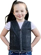 Fun and Function – Stretch Denim Weighted Vest for Kids & Adults – Compression Vest for Kids with Sensory Issues - Black