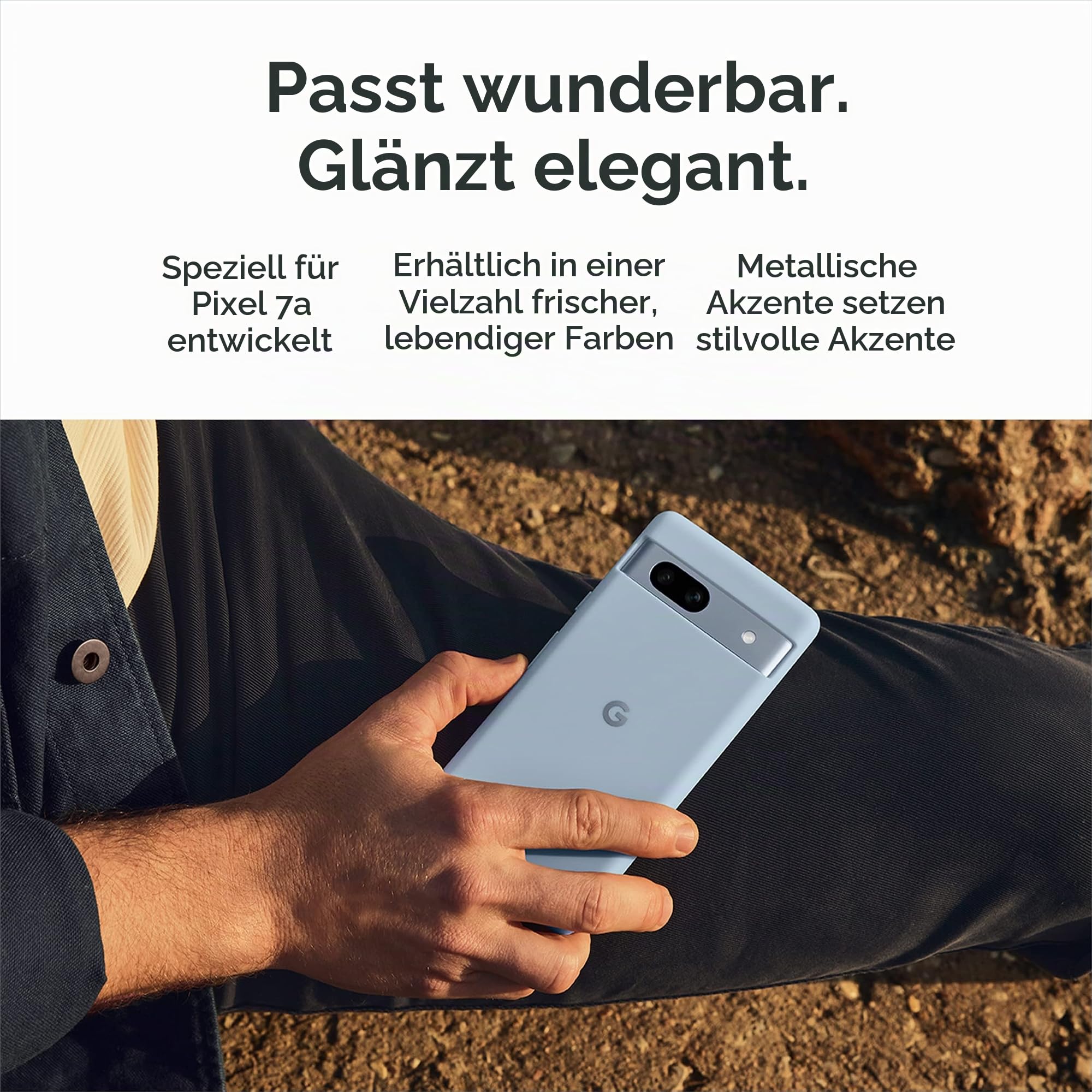 Google Pixel 7a Case – Langlebige Silikon-Schutzhülle für Android-Smartphone – Sea