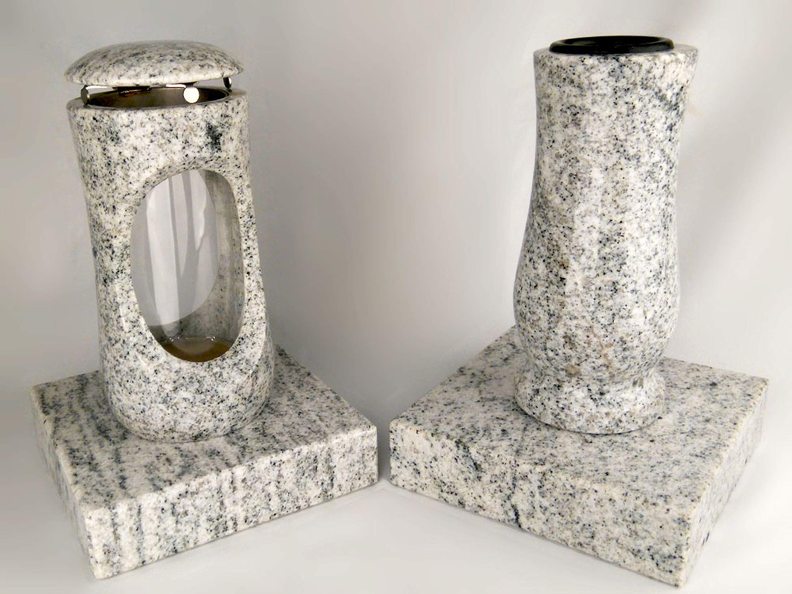 designgrab Design - Lampada tomba piccola con vaso e 2 base in granito Viscont