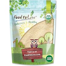 Food to Live Organic Italian Semolina Flour, 2 Pounds - Premium Durum Wheat, Perfect for Pasta and Pizza Dough, Ideal for Authentic Italian Recipes.