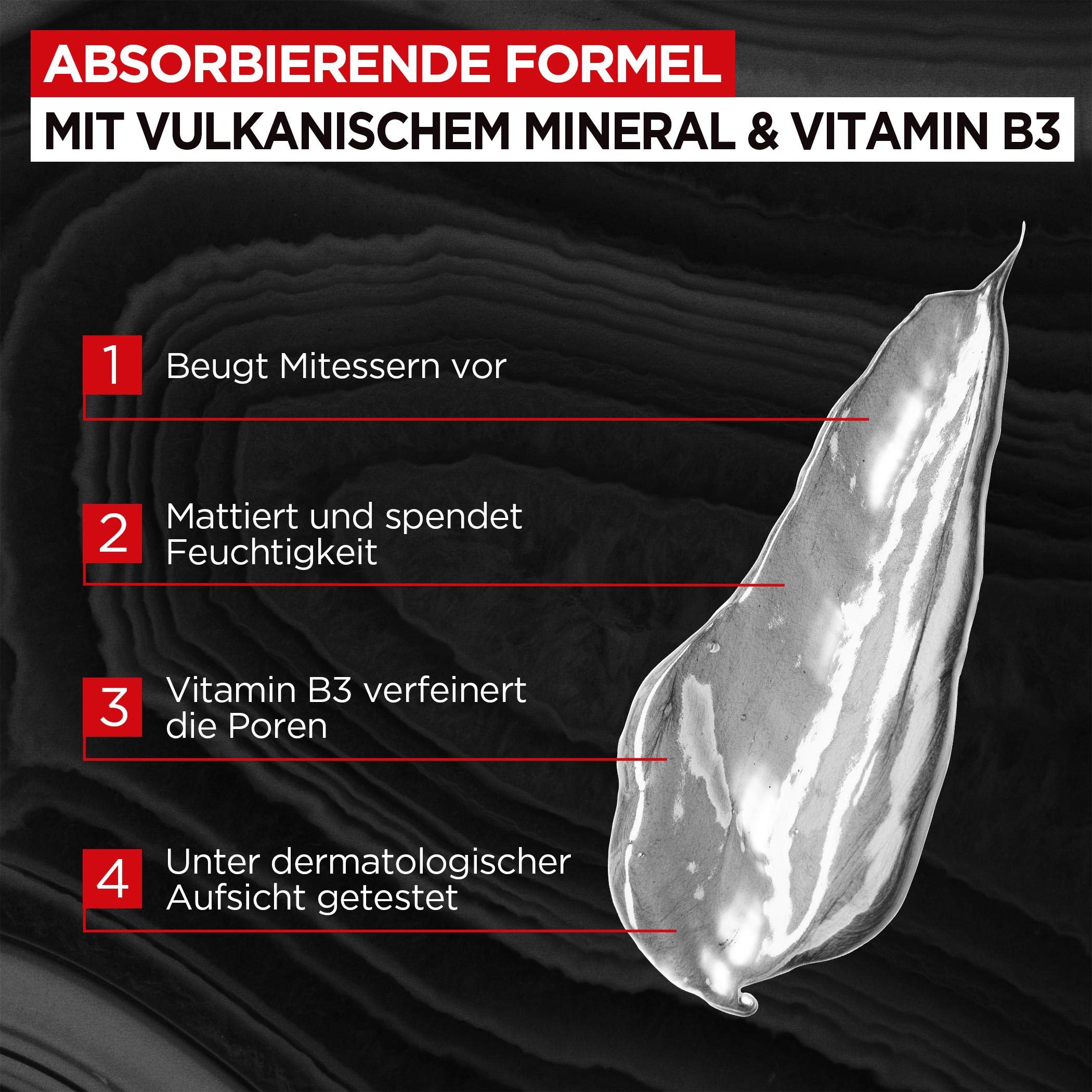 L'Oréal Men Expert Krem nawilżający przeciw pryszczom, skutecznie zwalcza pryszcze, czyste włókno węglowe, 1 x 50 ml