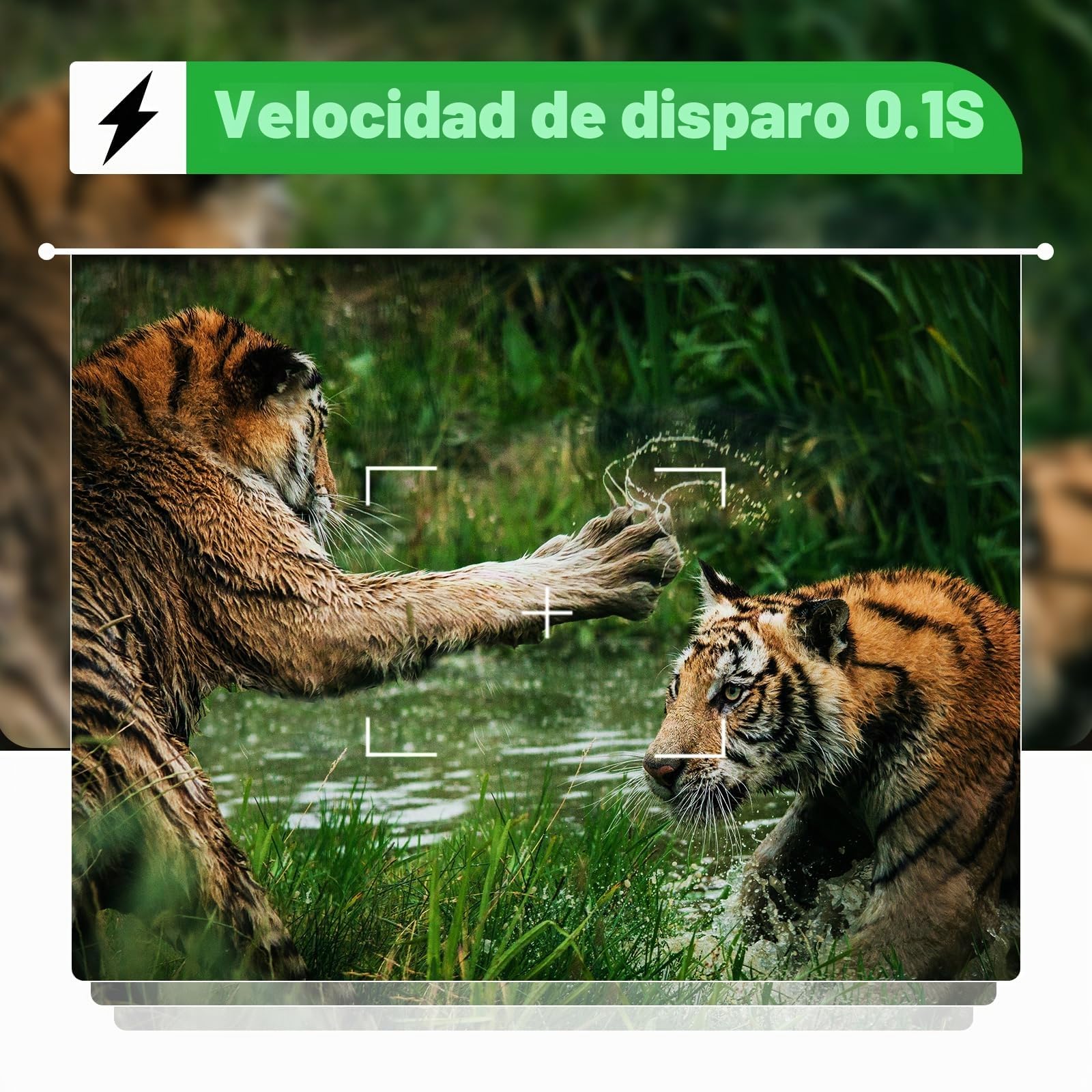 Coolifepro Cámara de Caza WiFi Bluetooth con App, 48MP 1080P MP4 Cámara Fototrampeo Velocidad de Disparo de 0,1s, Ángulo de Detección de 90° con Tarjeta de 32GB para Exploración de Vida Silvestre