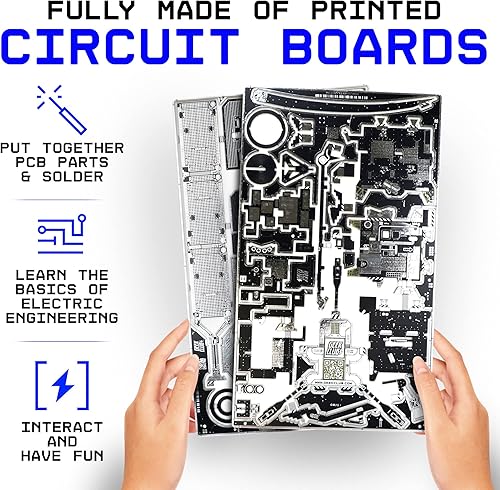 Miniatura 10 de Geeek Club Space-O Kit de ciencia DIY  Kits de ciencia electrónica de estación espacial internacional alimentados por energía solar  Kits de modelos