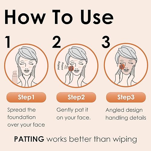 Miniatura 5 de COOL-ANGLE 5 esponjas de maquillaje marrón para corrector de base y polvo, esponja mezcladora sin látex para maquillaje natural y fácil, suave,