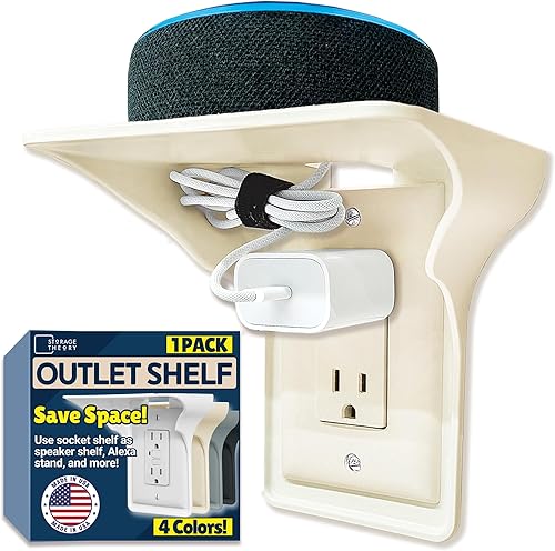 Miniatura 11 de Enchufe con estante Blanco,Almendra,Negro -,Gris,https://www.amazon.com/dp/undefined