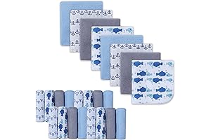 Baby Wash Clothes for Boys, Extra Soft, Ultra Absorbent 24-Pack