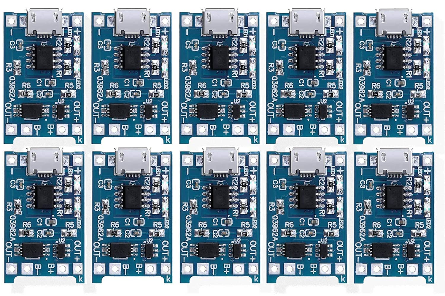 KEERTAN KALP TP 4056 Charging Boost Lipo Charger, Lithium Ion Battery Charger Module Board 3.7V Charging Module, Input Micro USB with Battery Protection Circuit-image-49