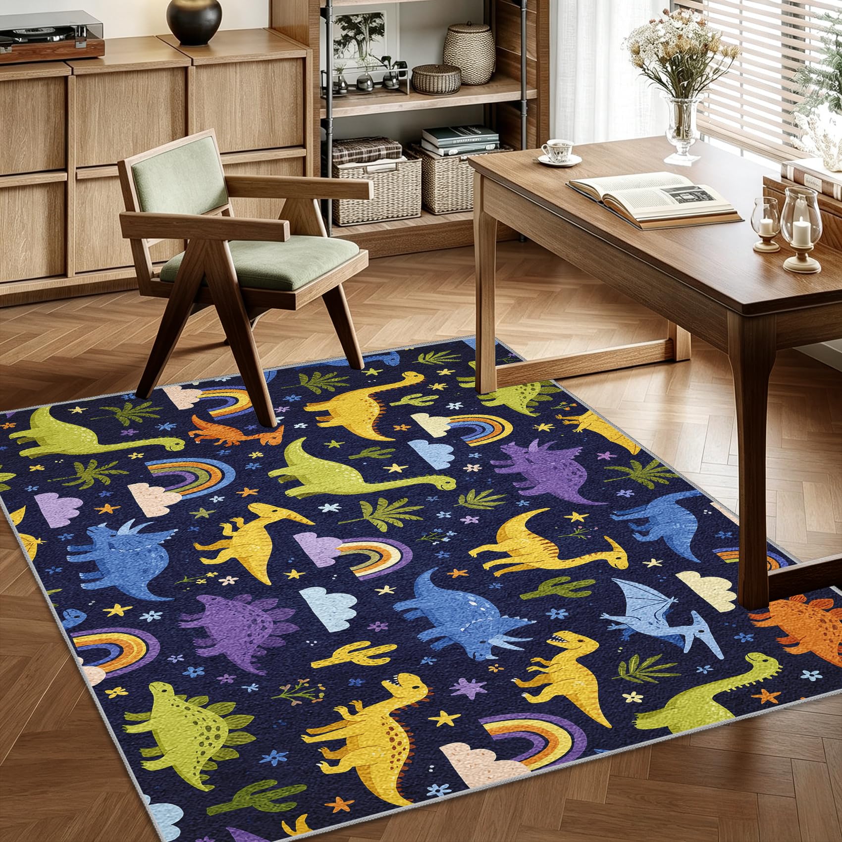 Teppich Dinosaurier Teppiche Schlafzimmer 100x150 Dino Tier Kinder