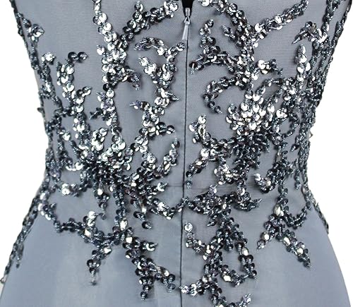 Miniatura 5 de Meier - Vestido para la madre de la novia con cuentas y manga larga