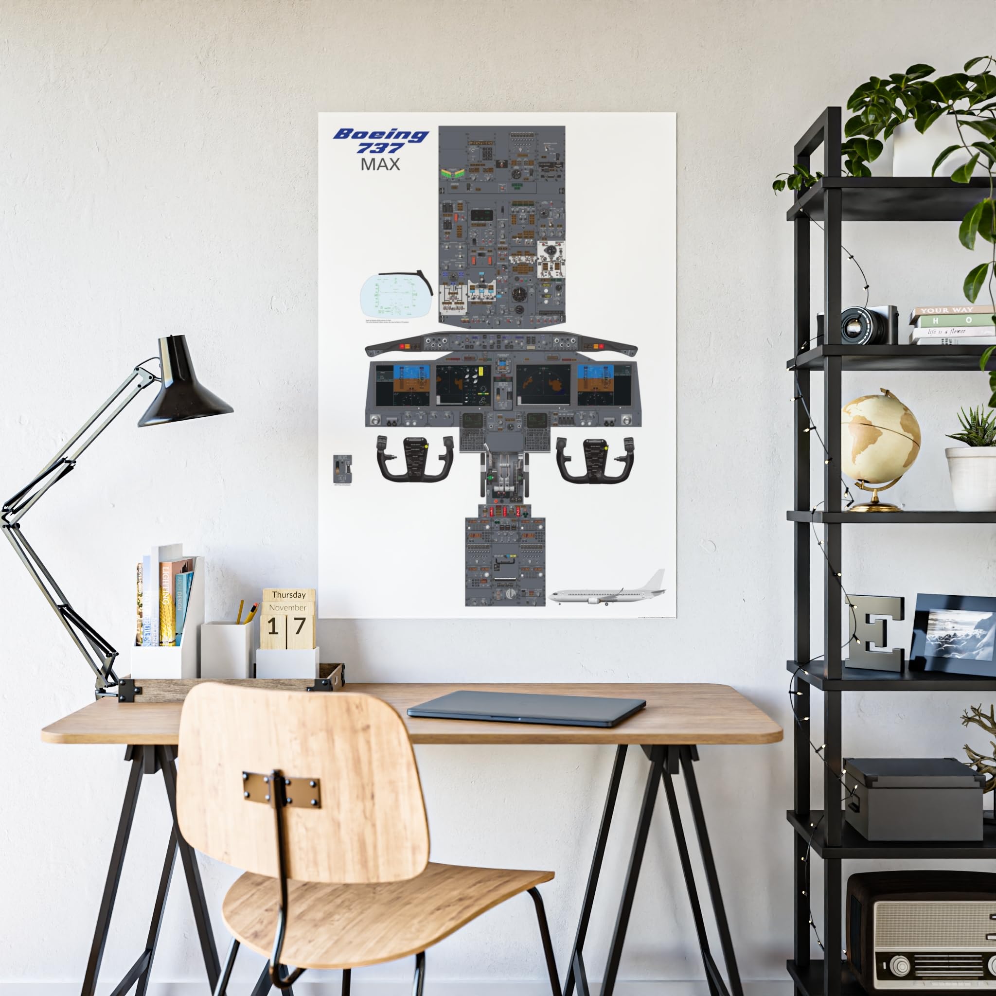 Amazon.com: Boeing 737-MAX7, MAX8, MAX 9 and MAX10 Cockpit Poster