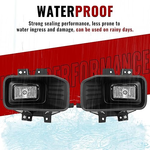 Miniatura 4 de HECASA Par de luces antiniebla compatibles con Ford F150 F-150 2018-2020 Reemplazo para FO2593246 FO2592246 FO2592246 Lámparas antiniebla de