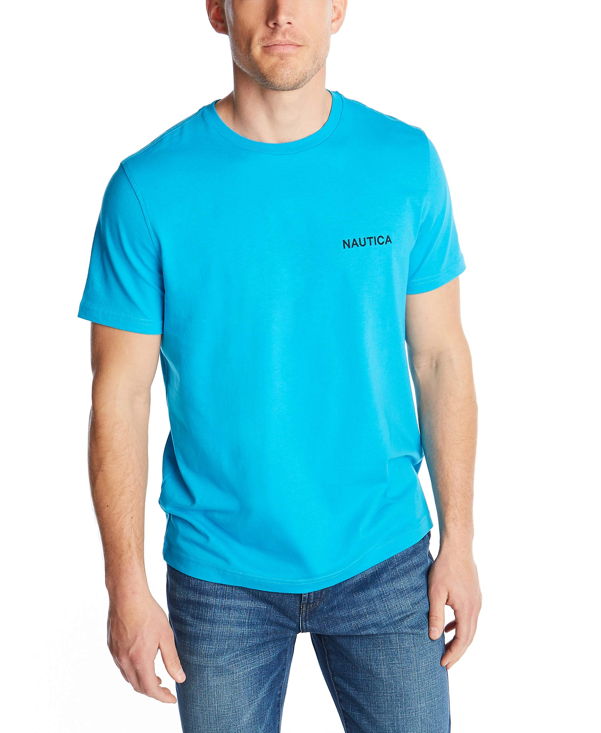 NauticaMens Kurzärmeliges T-shirt mit Rundhalsausschnitt Polo Shirt