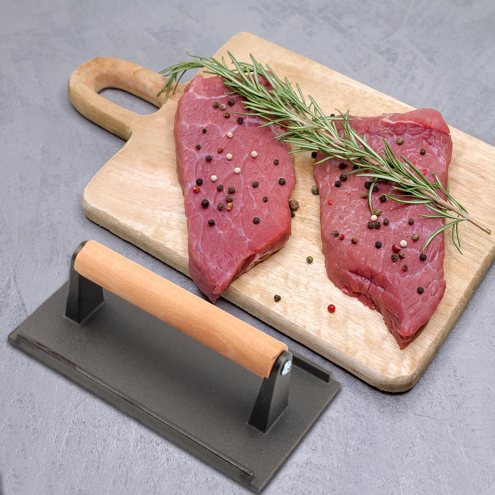 Pressa Hamburger 17,8 cm Ghisa Pesante - Qualità Top Prezzo Shock
