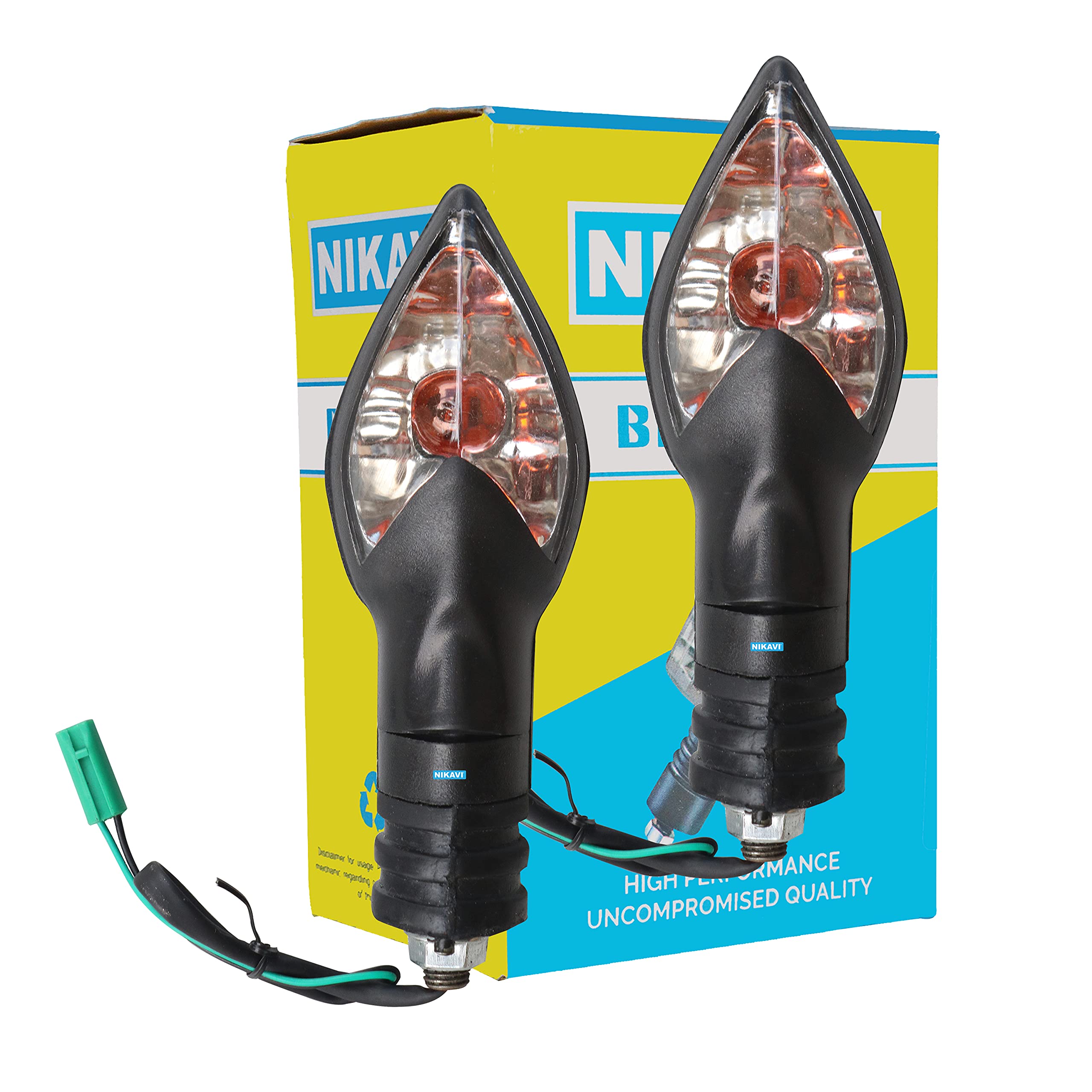NIKAVI INDA22 Blinker Indicator Assly. Compatible for Bajaj XCD 135 (Set of 2)-image-44