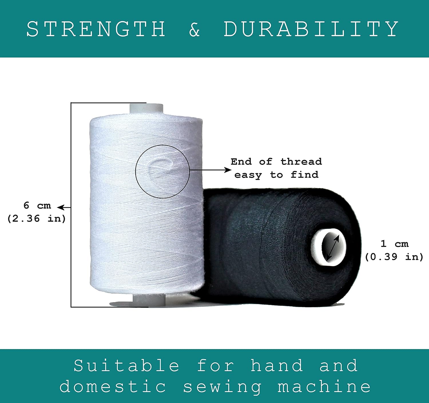 Bundle 30 Polyester Sewing Threads for Hand Stitching, Quilting & Sewing Machine - 1000 yds Per Spool -20 Thread Colors Plus 5 Black & 5 White