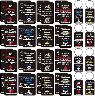 28 Pieces Christian Keychains Bulk Religious Keychain Bible Verse Keychain Scripture Quote Inspirational Key Chains Jesus Keyrings Motivational Christian Gifts for Women Men Friends