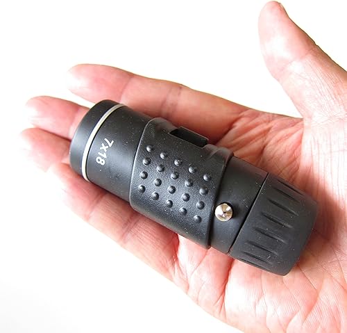 Monocular para adultos y niños, mini telescopio monocular de bolsillo, monoscopio portátil de tamaño pequeño de 7 x 18 pulgadas, mono pequeño con