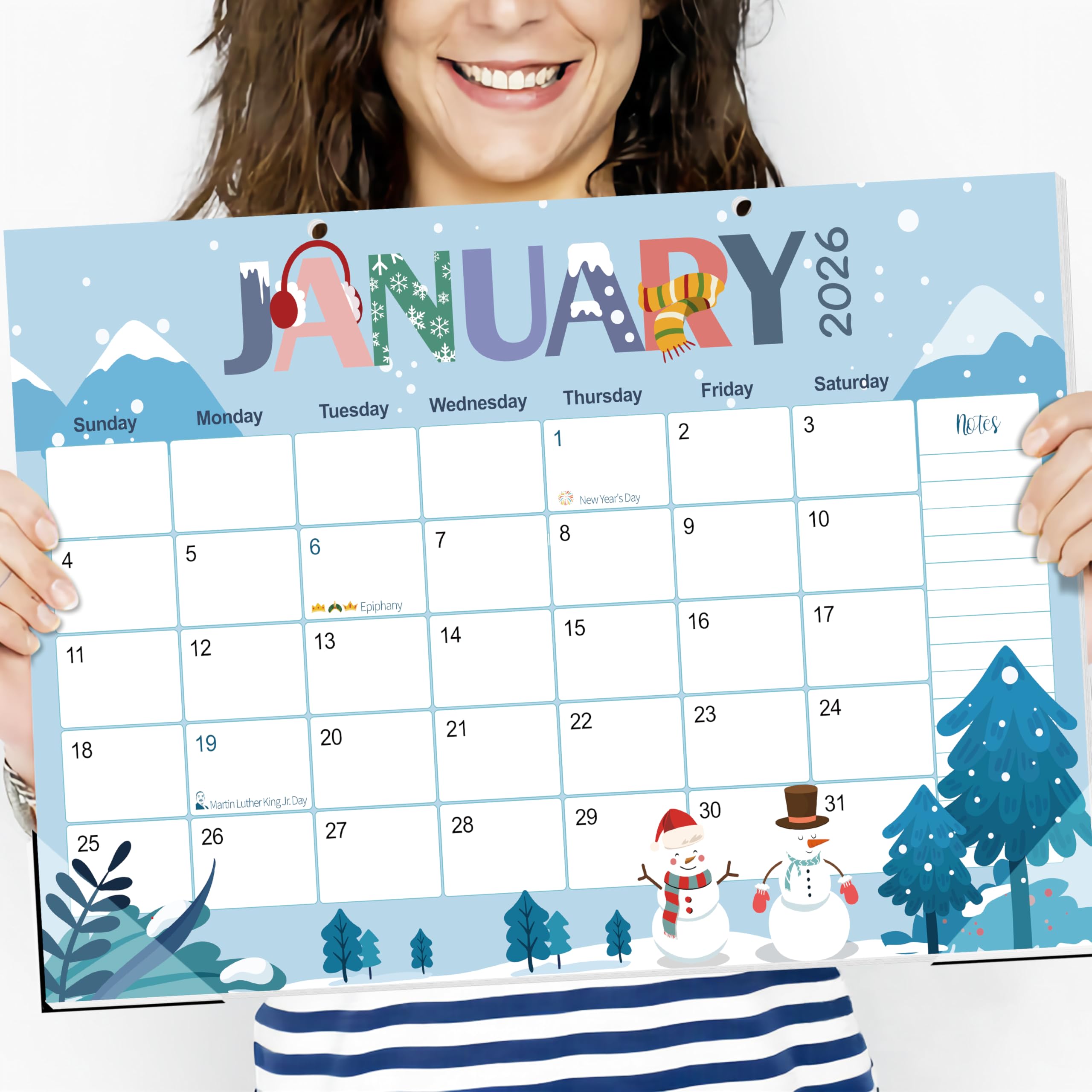 Guasslee Desk Calendar 2026-2027 18-Month from 2026 Jan - 2027 Jun 17x11 5 Large Monthly Desk Planner with — view 8