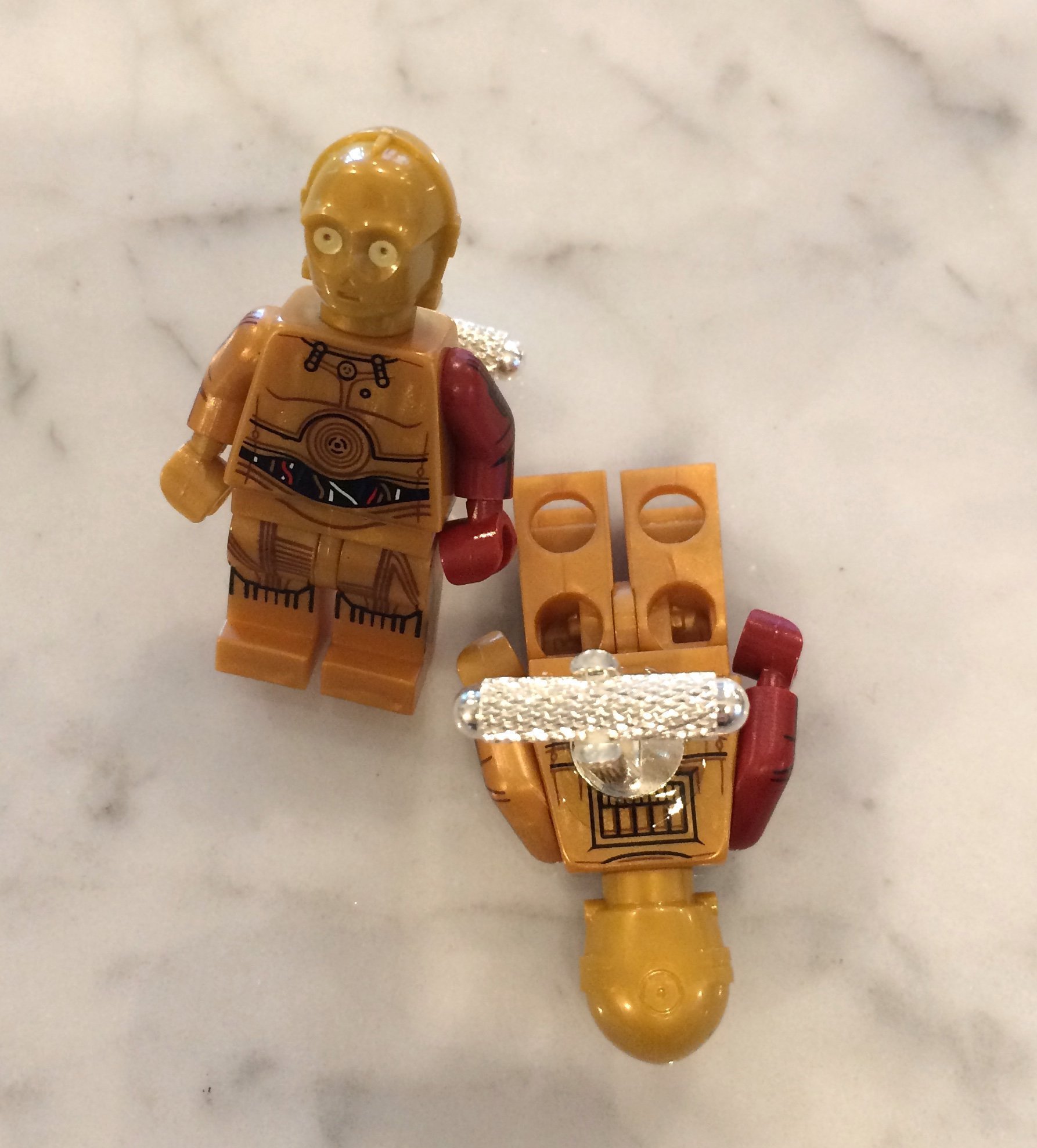 Toy Lego Star Wars C3po Red Arm Lego Star Wars C-3PO Dark Red Arm