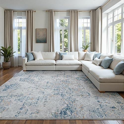 Ruggnovea Alfombra lavable de 8 x 10 pies para sala de estar, dormitorio, decoración de interiores, alfombra de suelo con impresión de rayas Ruggnovea Alfombra lavable de 8 x 10 pies para sala de estar, dormitorio, decoración de interiores, alfombra de suelo con impresión de rayas