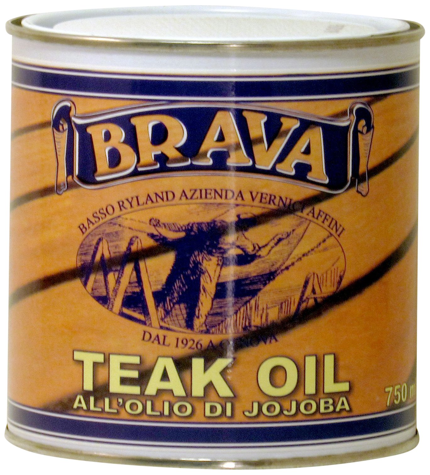 Brava OLT7 Olio per Teak a Base di Jojoba, Trasparente, 750 ml