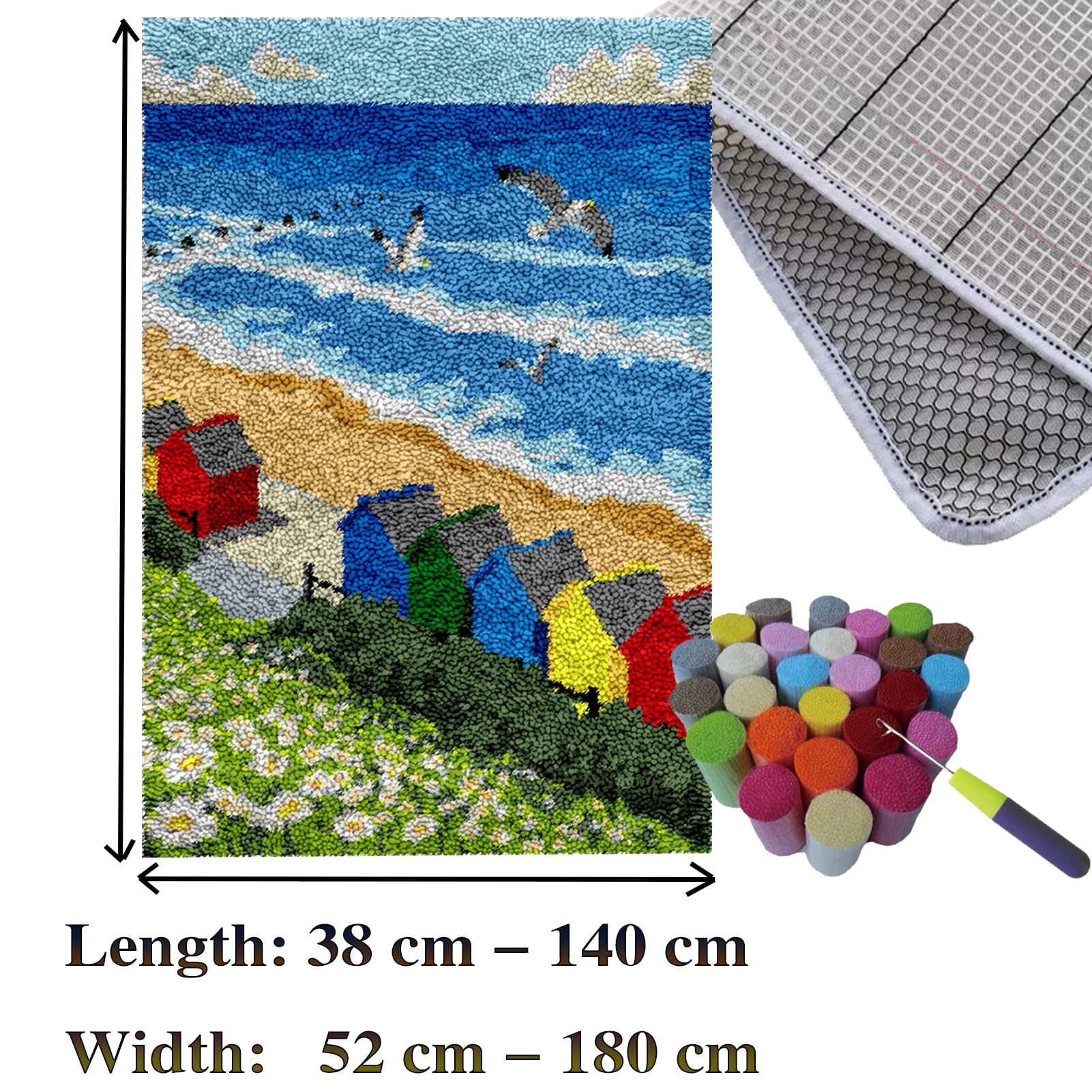 110 x 160 cm zestawy dywanów z haczykiem zatrzaskowym, zestaw do produkcji dywaników, zestawy do haftu krzyżykowego, zestaw do robienia gobelinów, zestaw 3D z haczykiem do haftu ręcznego wykonania