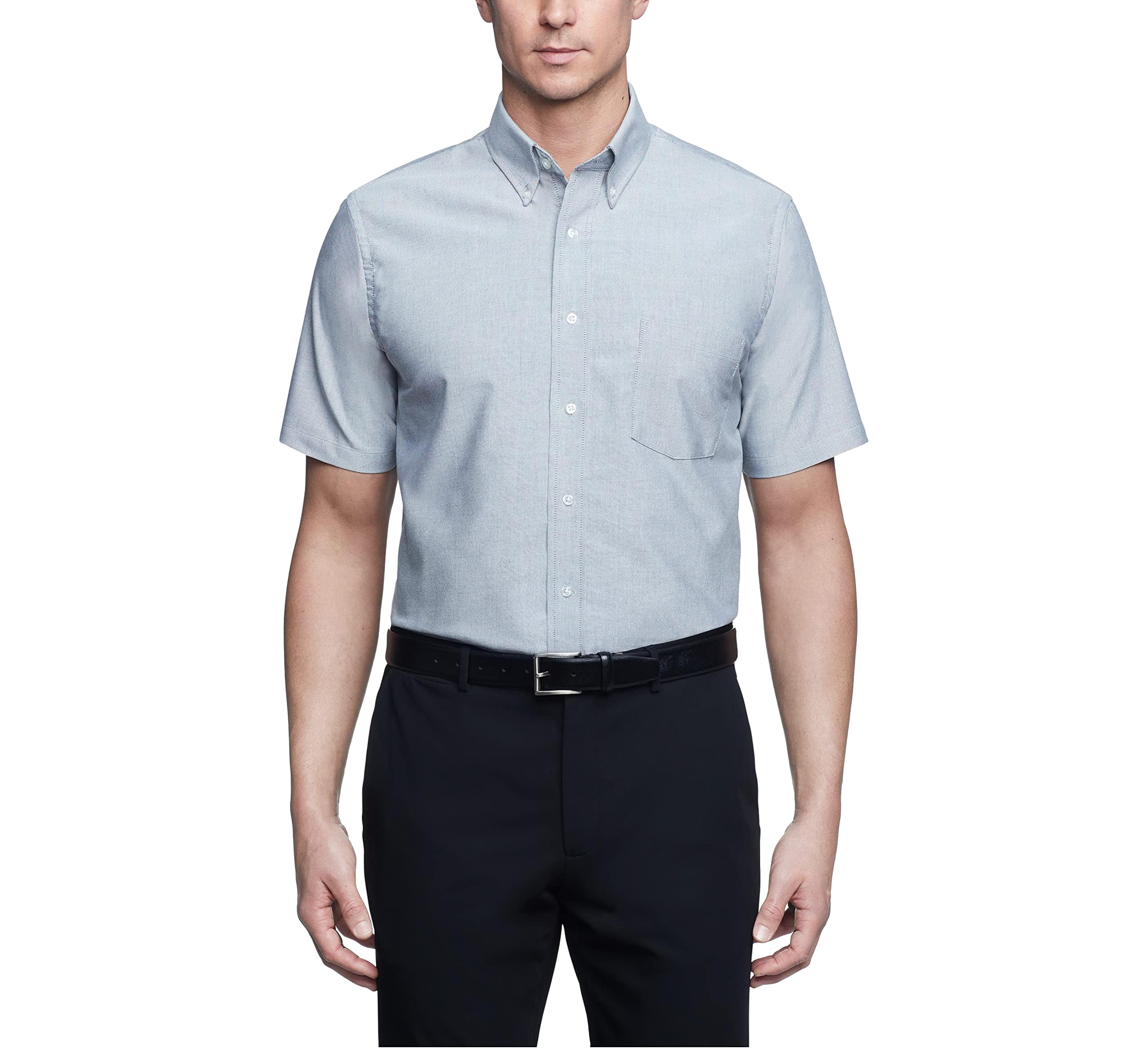 Van Heusen Men's Short-Sleeve Oxford Dress Shirt